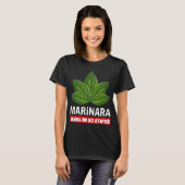 T-shirt Marinara Légal dans 50 Etats Basil Feuilles (Devant entier)