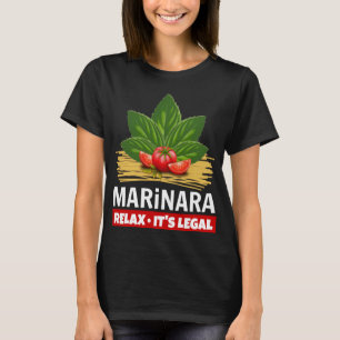 T-shirt Marinara Relax C'est légal Basil Tomates Spaghetti