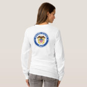 T-shirt Marine américaine | Officier Crest (Dos entier)