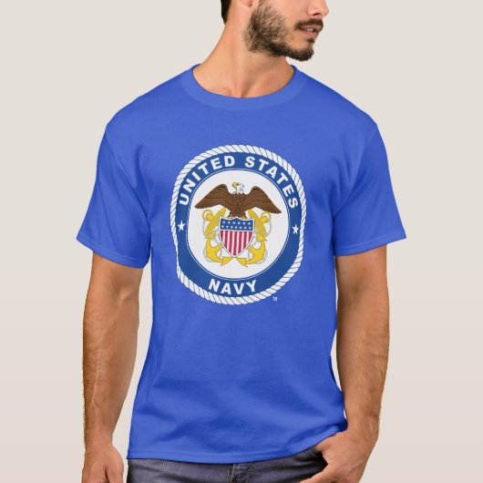 T-shirt Marine américaine | Officier Crest (Devant)