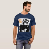 T-shirt Marine Blue Gorilla Pop Art élégant tendance moder (Devant entier)