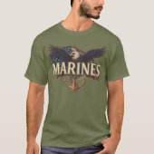 T-shirt Marine Corps Veteran Logo (Devant)
