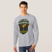 T-shirt Marine Corps Veteran Logo Emblem (Devant entier)