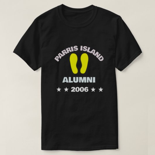 T-SHIRT MARINE DE L'ÎLE PARRIS (Design devant)