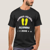 T-SHIRT MARINE DE L'ÎLE PARRIS (Devant)