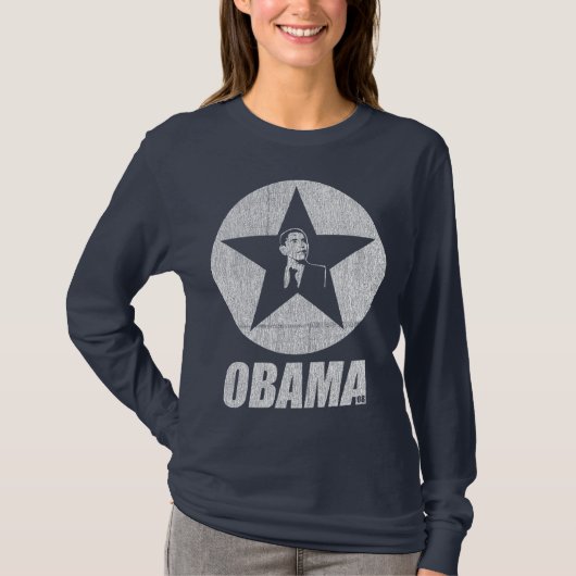 T-shirt Marine d'étoile d'Obama (Devant)