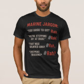 T-shirt Marine Jargon: Rah – One Word. Every Meaning. (Devant)