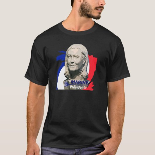 T-shirt Marine Le Pen Presente (Devant)
