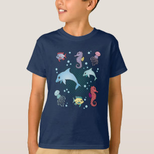 T-shirt Marine Life Marine Animaux Aquarium Cadeau d'aquar