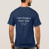 T-shirt marine pour hommes (Dos)