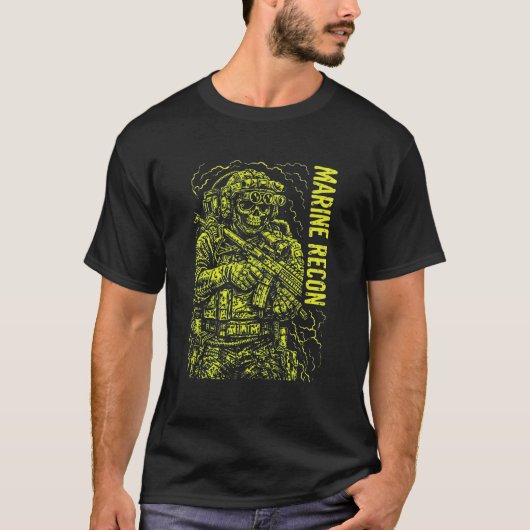 T-shirt Marine Recon Special Operations Graphic Art (Devant)
