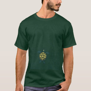 T-shirt Marine Turtle Sea Lines par Tobe Fonseca