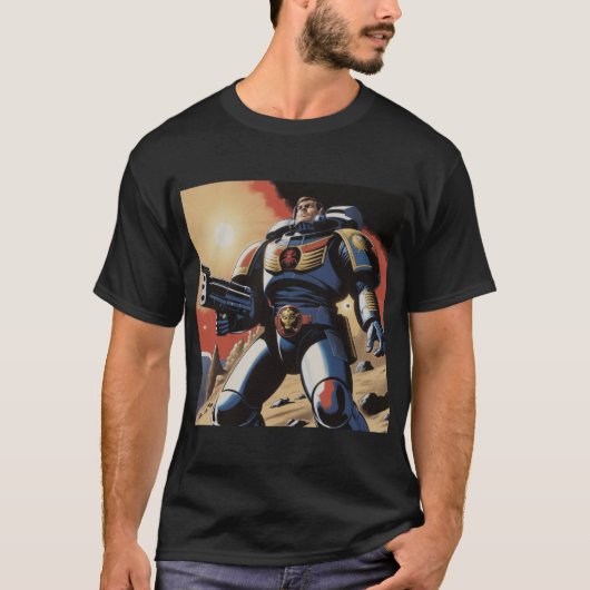 T-shirt Marine Universe du futur (Devant)
