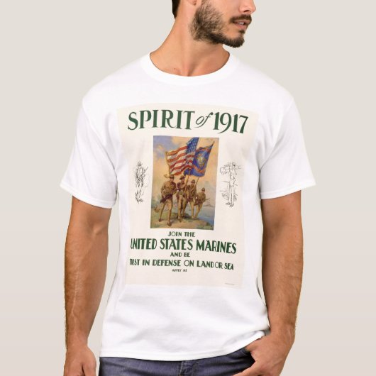 T-shirt Marines - esprit de 1917 (Devant)