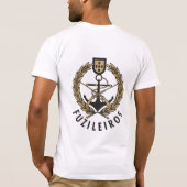T-shirt Marines portugaises "Fuzileiros " de marine (Dos)