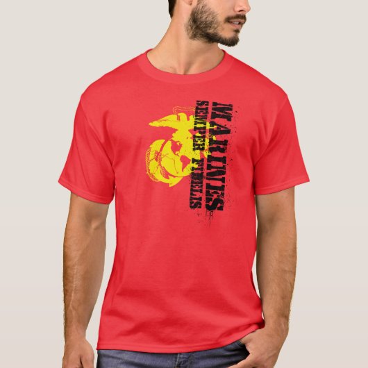 T-SHIRT MARINES SEMPER FIDELIS (Devant)