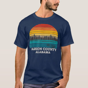 T-shirt Marion County Alabama Retro Vintage 635