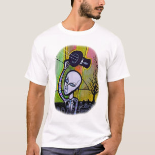 T-shirt Marionnette dans un cimetière