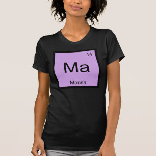 T-shirt Marisa Nom Chimie Élément Tableau Périodique