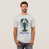 T-shirt Maritimer Nova scotia tartan shirt homard (Devant entier)