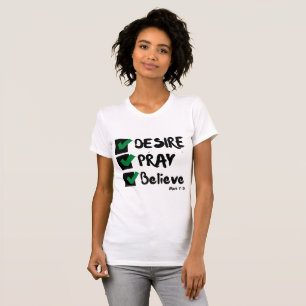 T-shirt Mark 11:24 KJV Bible Ecriture féminine