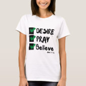 T-shirt Mark 11:24 KJV Bible Scripture Femme (Devant)