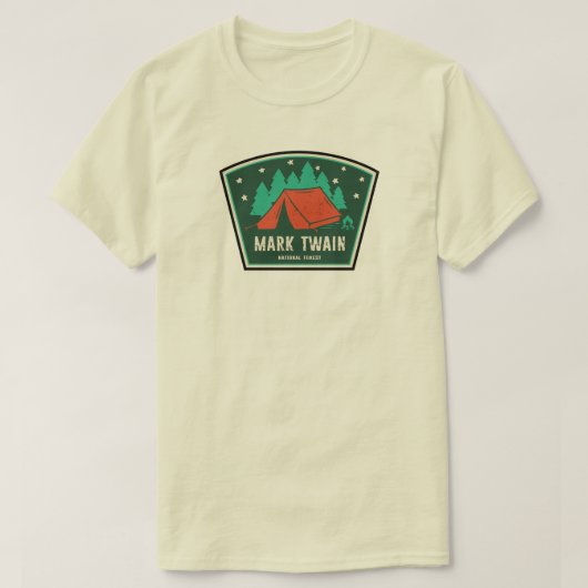 T-shirt Mark Twain National Forest Camping (Design devant)