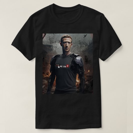 T-shirt Mark Zuckerberg 2050 (Design devant)