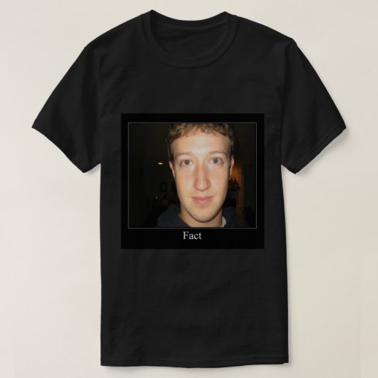 T-shirt Mark Zuckerberg Mème (Design devant)
