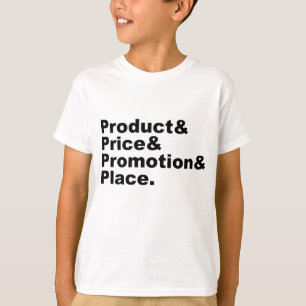 T-shirt Marketing Mix Produit Prix Promotion & Lieu
