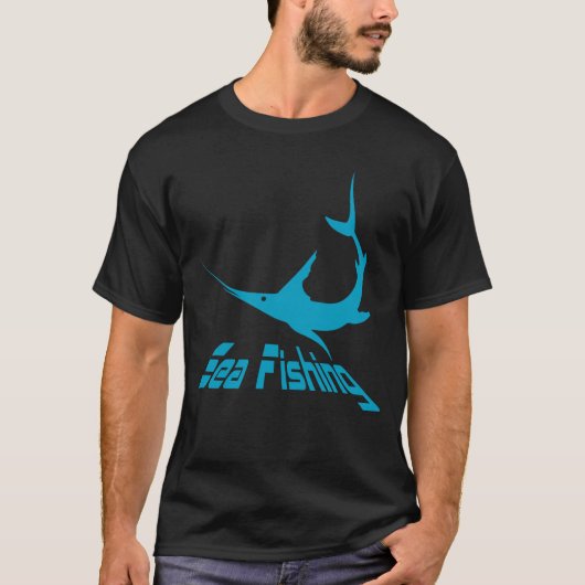 T-shirt Marlin bleu (Devant)