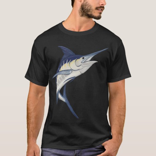T-shirt Marlin bleu (Devant)