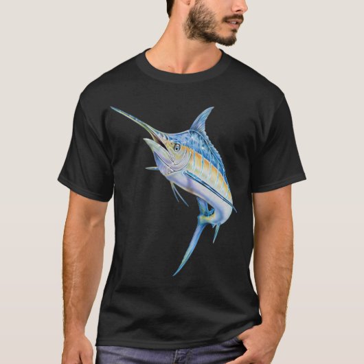 T-shirt Marlin bleu (Devant)