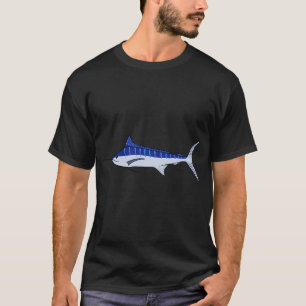 T-shirt Marlin bleu du Pacifique