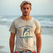 T-shirt Marlin Fish Hooked on Reel Life