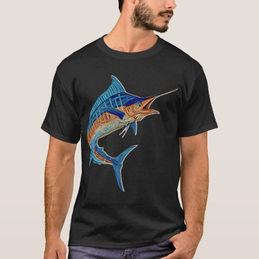 T-shirt Marlin funky (Devant)