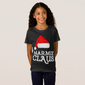 T-Shirt Marmie Claus Noël Casquette Famille Pj Groupe Matc (Devant entier)