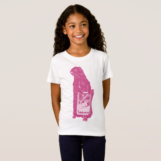 T-Shirt Marmot Groundhotte mangeant des sardines (Devant entier)