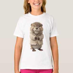 T-shirt Marmotte adorable en cardigan tricoté
