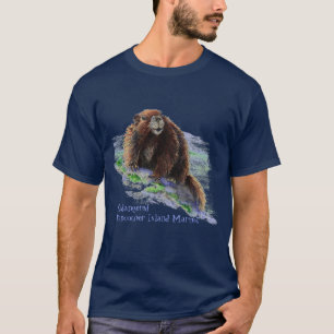 T-shirt Marmotte de l'île de Vancouver en voie de disparit