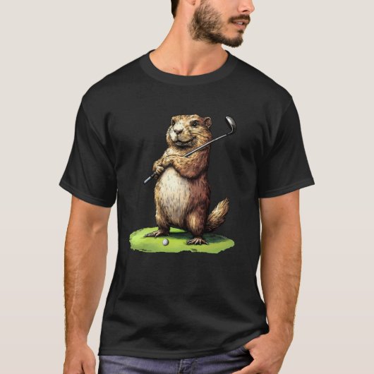 T-shirt Marmotte des golfeurs (Devant)