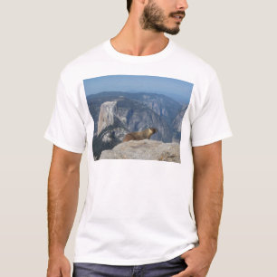 T-shirt Marmotte surplombant la Demi-Dôme de nuages Repos 