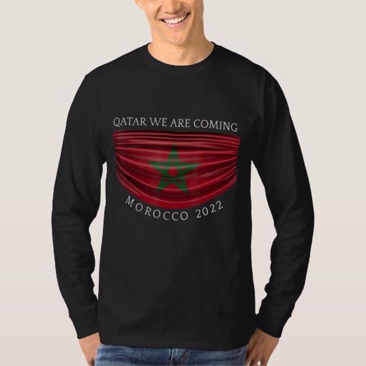 T-shirt Maroc 2022 Citer Qatar Nous arrivons Maroc 202 (Devant)