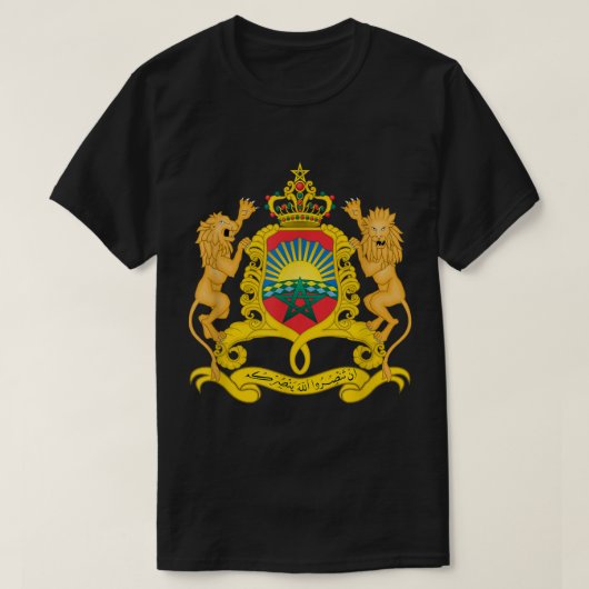 T-shirt Maroc Armoiries Drapeau souvenir Rabat (Design devant)