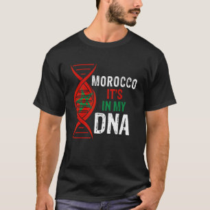 T-shirt Maroc C'est dans mon ADN Fière du drapeau marocain