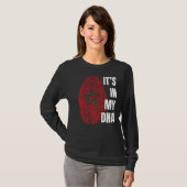 T-shirt Maroc Drapeau Adn empreintes digitales Mois de l'h (Devant entier)