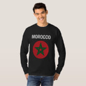 T-shirt Maroc Drapeau moderne (Devant entier)