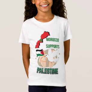 T-shirt-Maroc-ondersteuning-Palestina T-shirt