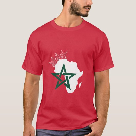 T-shirt Maroc roi d'afrique (Devant)