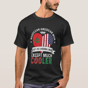 T-shirt Marocain Américain Maman Fête des mères Mama Maroc